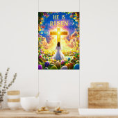 Er ist zu Ostern Jesus auferstanden Poster (Küche)