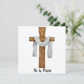 Er ist zu Ostern Weihnachtskarte. Feiertagskarte (Stehend Vorderseite)