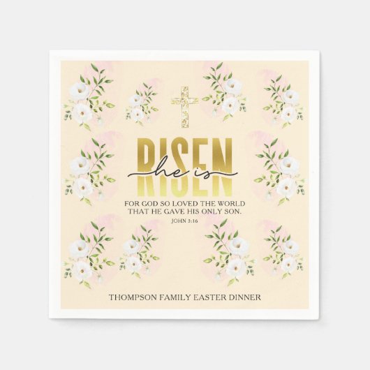 Er ist zu Zeiten religiös Christlicher Zitate und Serviette (Vorderseite)