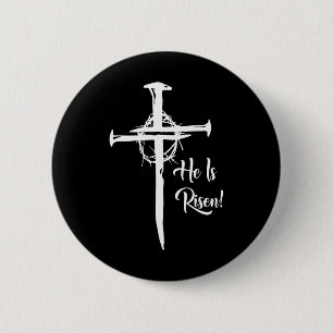 Er ist zum religiösen Ostertag des Kreuzkreuzers C Button