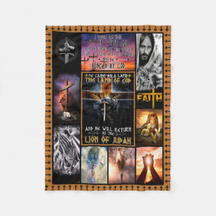 Er kam als Lamm zum Lamm Gottes Löwen Judas Fleecedecke