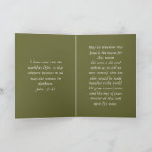 Er kam an seine Selbst. Karte (Innenseite)