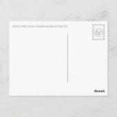 Er kam nie... postkarte (Rückseite)