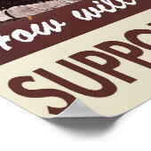 Er kämpfte für Ihre Freiheit — Pro-Gewerkschaft-Po Poster (Ecke)