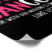 Er kann das Bewusstsein für Krebs heilen Poster (Ecke)