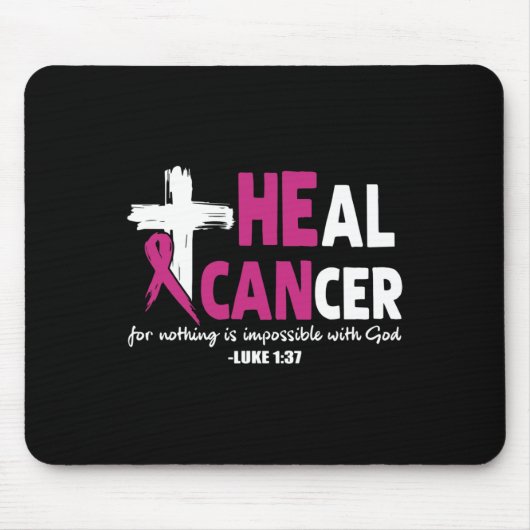 Er kann das Bewusstsein für Phantastischen Brustkr Mousepad (Vorne)