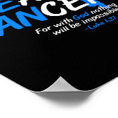 Er kann Krebs Alopezie Awareness Month Geschenk B Poster (Ecke)