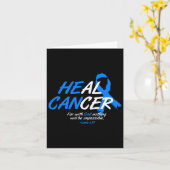 Er kann Krebs Ataxie Awareness Month Geschenk Blu  Karte (Gelbe Blume)