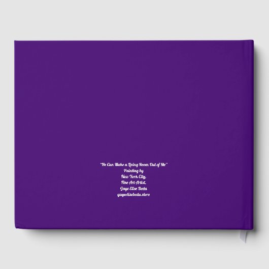 Er kann mir ein Wohnzimmer machen Gästebuch (Rückseite)