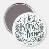 Er kennt meinen Namen Magnet (Vorderseite/Rückseite)