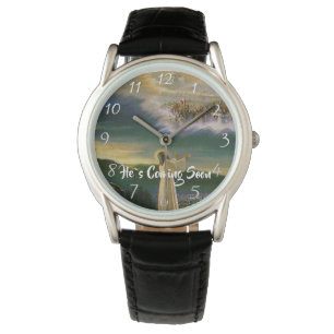 ER KOMMT BALD Christlicher Glaube Armbanduhr