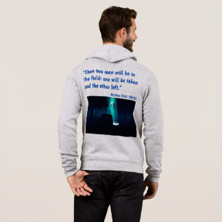 Er kommt Herrengrau Zipper Hoodie