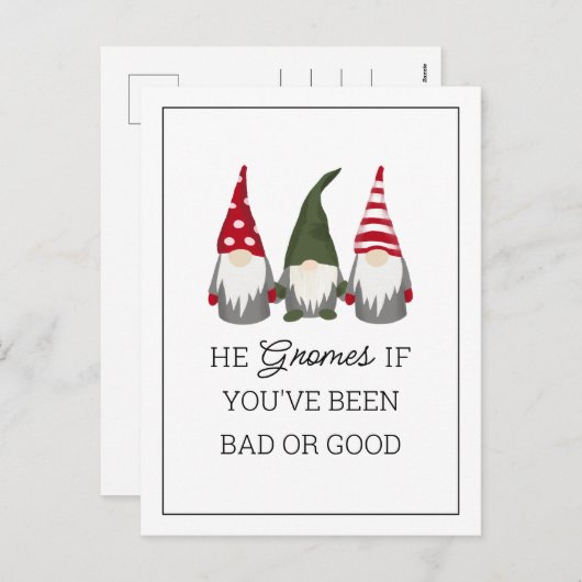 Er kommt, wenn du schlecht oder gut Weihnachten wa (Vorne/Hinten)