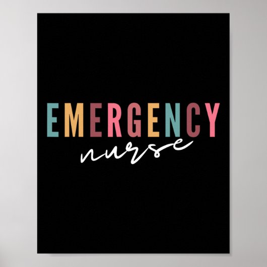 Er Krankenpflege im Notfall Krankenschwester Schul Poster (Vorne)