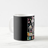 Er Krankenpfleger Skelett Kaffeetasse (Vorderseite Links)