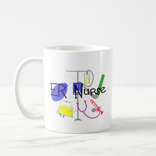 Er-Krankenschwester-Ausrüstungs-Entwurf Kaffeetasse (Links)