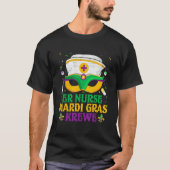 ER-Krankenschwester Krewe Lustige Mardi Gras Party T-Shirt (Vorderseite)