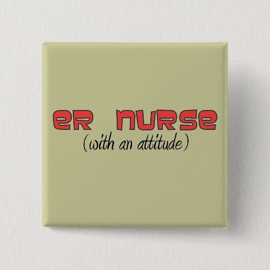 Er-Krankenschwester (mit einer Haltung) Button (Vorderseite)