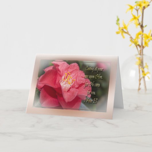 Er kümmert sich karte (Gelbe Blume)