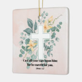 Er kümmert sich um dich keramikornament (Links)