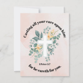 Er kümmert sich um dich mitteilungskarte