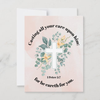 Er kümmert sich um dich mitteilungskarte