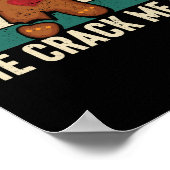 Er lässt mich lustigen Lebkuchenmann lachen Poster (Ecke)