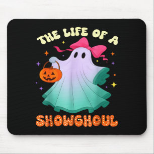 Er Leben Eines Showghoul Retro Halloween Show Geis Mousepad