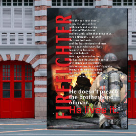 ER LEBT ES FIREFIGHTER POSTER