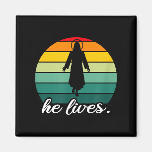 Er lebt Jesus Christus Auferstehung Magnet