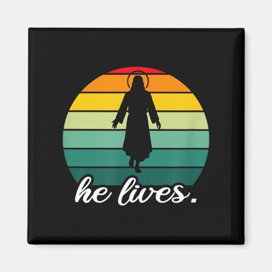 Er lebt Jesus Christus Auferstehung Magnet (Vorne)
