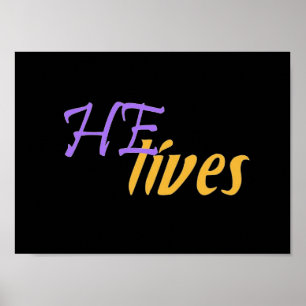 ER lebt kleines Plakat