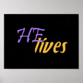 ER lebt kleines Poster (Vorne)