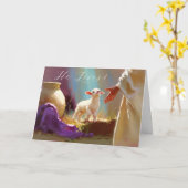 Er lebt! Osterkarte Karte (Gelbe Blume)