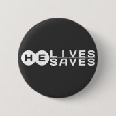Er lebt, Rette er Button (Vorderseite)