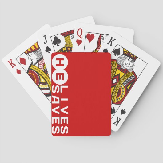 Er lebt, Rette er Spielkarten (Rückseite)