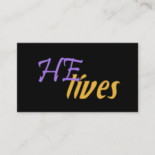 ER lebt Visitenkarten Visitenkarte