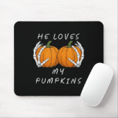 Er Liebe mein Pumkin Halloween Funny Couple Matchi Mousepad (Mit Mouse)