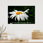 Er Liebe mich, er Liebe mich nicht Poster (Küche)