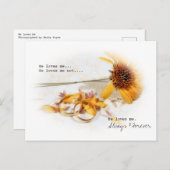 Er Liebe mich Postkarte (Vorne/Hinten)