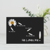 Er Liebe mir, das Datum zu heiraten Save The Date (Stehend Vorderseite)