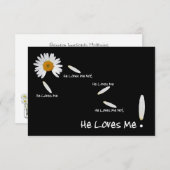 Er Liebe mir Hochzeitsempfang UAWG Einladung (Vorne/Hinten)