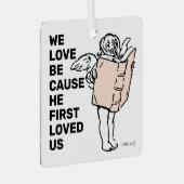 Er liebte uns zuerst ornament aus metall (Vorderseite Rechts)