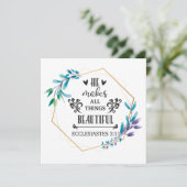 Er macht alles schön dankeskarte (Stehend Vorderseite)