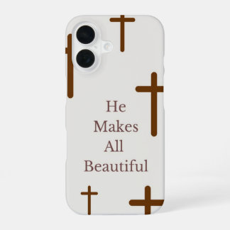 "Er macht alles schön" iPhone-Hülle iPhone 16 Hülle