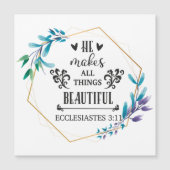 Er macht alles schön magnetkarte (Vorderseite)