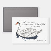 Er macht alles schöne Bibel Verse Magnet (Vorderseite/Rückseite)