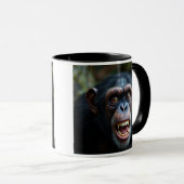 Er macht dem Schimpansen Angst. Tasse (VorderseiteRechts)