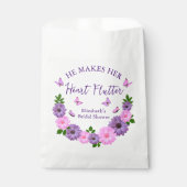 Er macht ihr Herz-Flattern-Brautparty Geschenktütchen (Vorderseite)