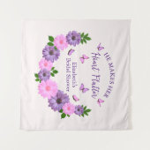 Er macht ihr Herz-Flattern-Brautparty Wandteppich (Vorderseite (Horizontal))